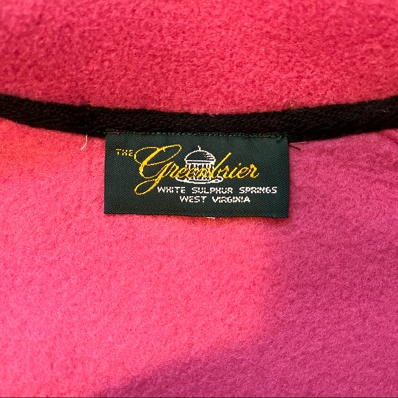 The Greenbrier Resort Pink Full Zip Fleece Jacket Women’s Size Small - Picture 4 of 8